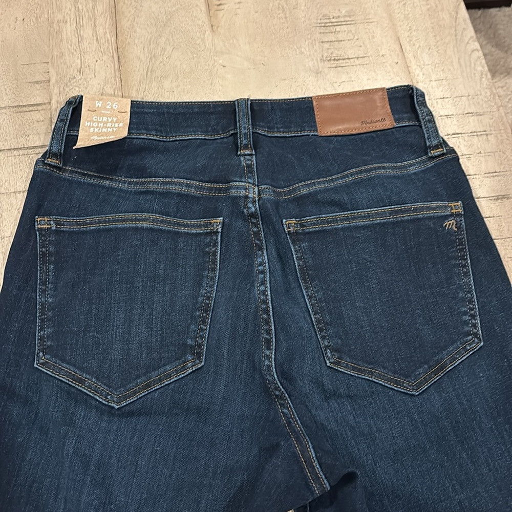 Madewell curvy high rise skinny denim jeans brand new ! - Picture 5 of 8